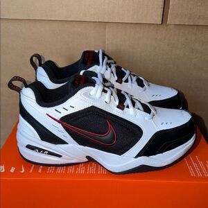 Nike Air Monarch IV Wide White Black Red 416355-101 Men’s Size 6